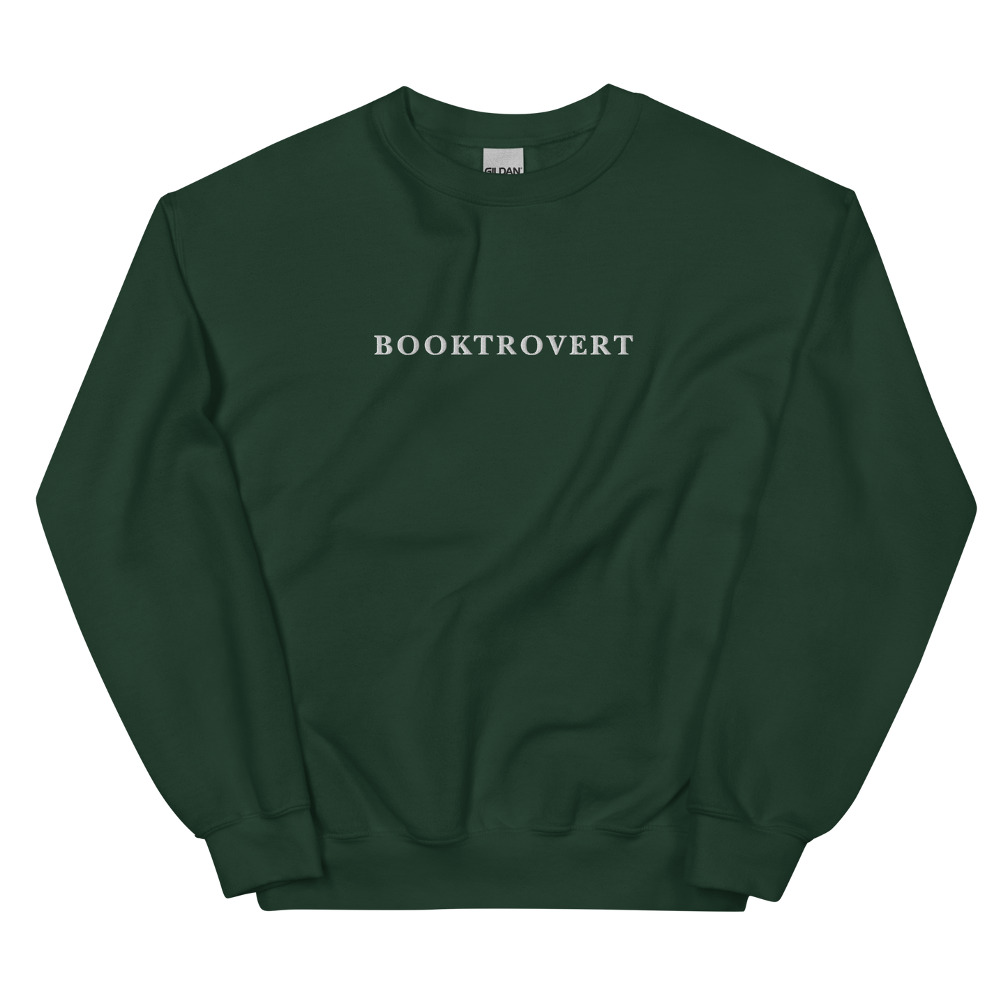 Booktrovert Embroidered Crewneck Sweatshirt