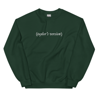 taylor's version Embroidered Crewneck Sweatshirt