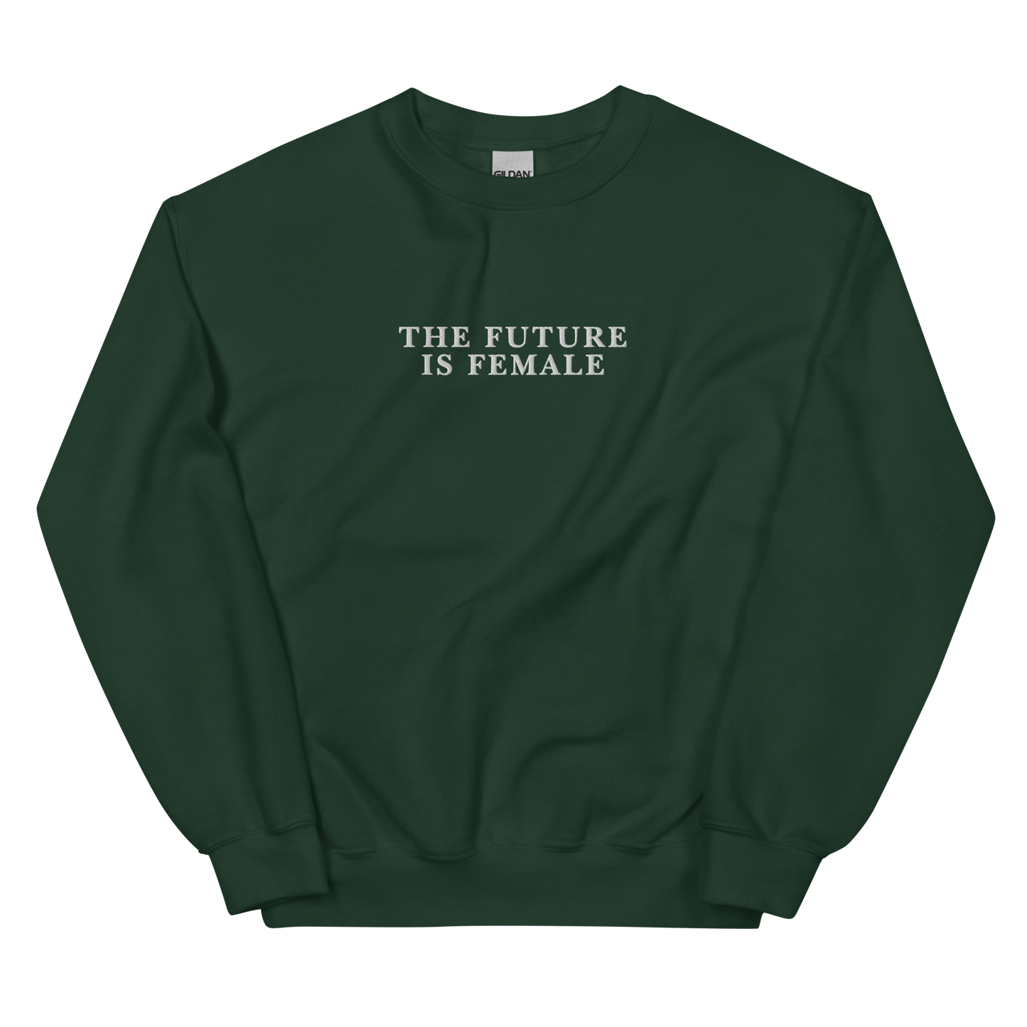 The Future Is Female Embroidered Crewneck Sweatshirt