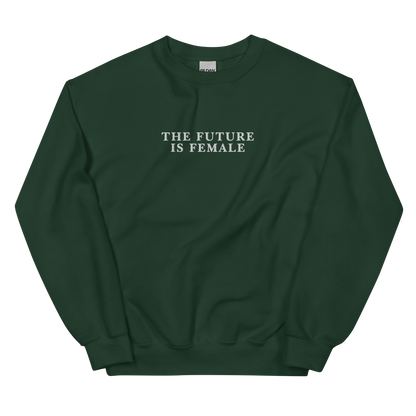 The Future Is Female Embroidered Crewneck Sweatshirt