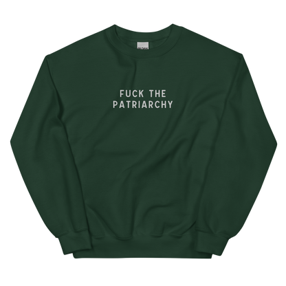 Fuck The Patriarchy Embroidered Crewneck Sweatshirt