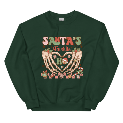 Santa's Favorite Ho Christmas Crewneck Sweatshirt