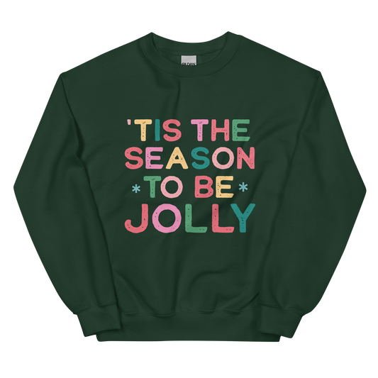 Tis The Season to Be Jolly Christmas Crewneck Sweatshirt