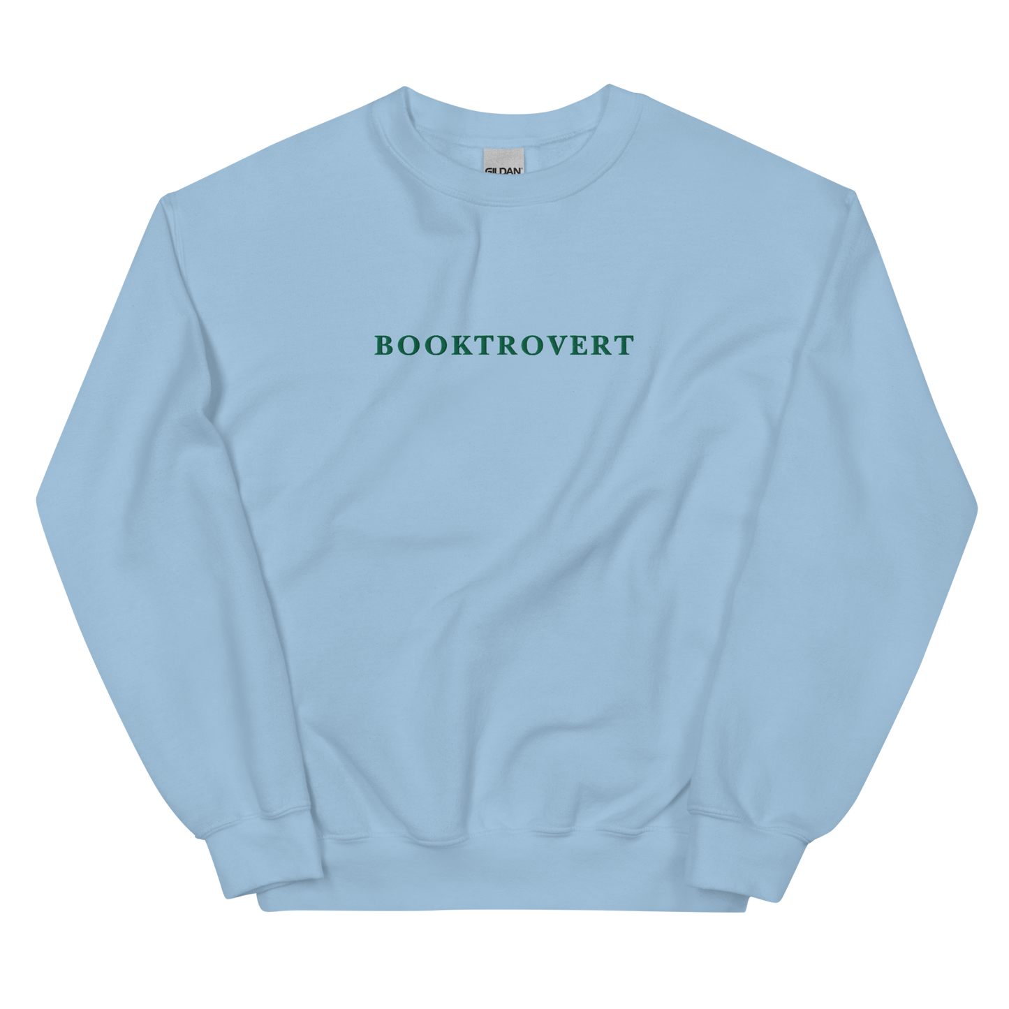 Booktrovert Embroidered Crewneck Sweatshirt