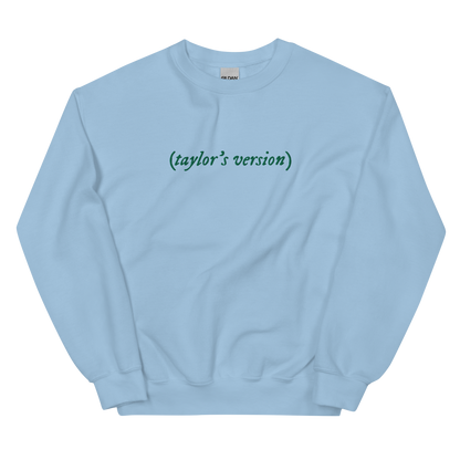 taylor's version Embroidered Crewneck Sweatshirt