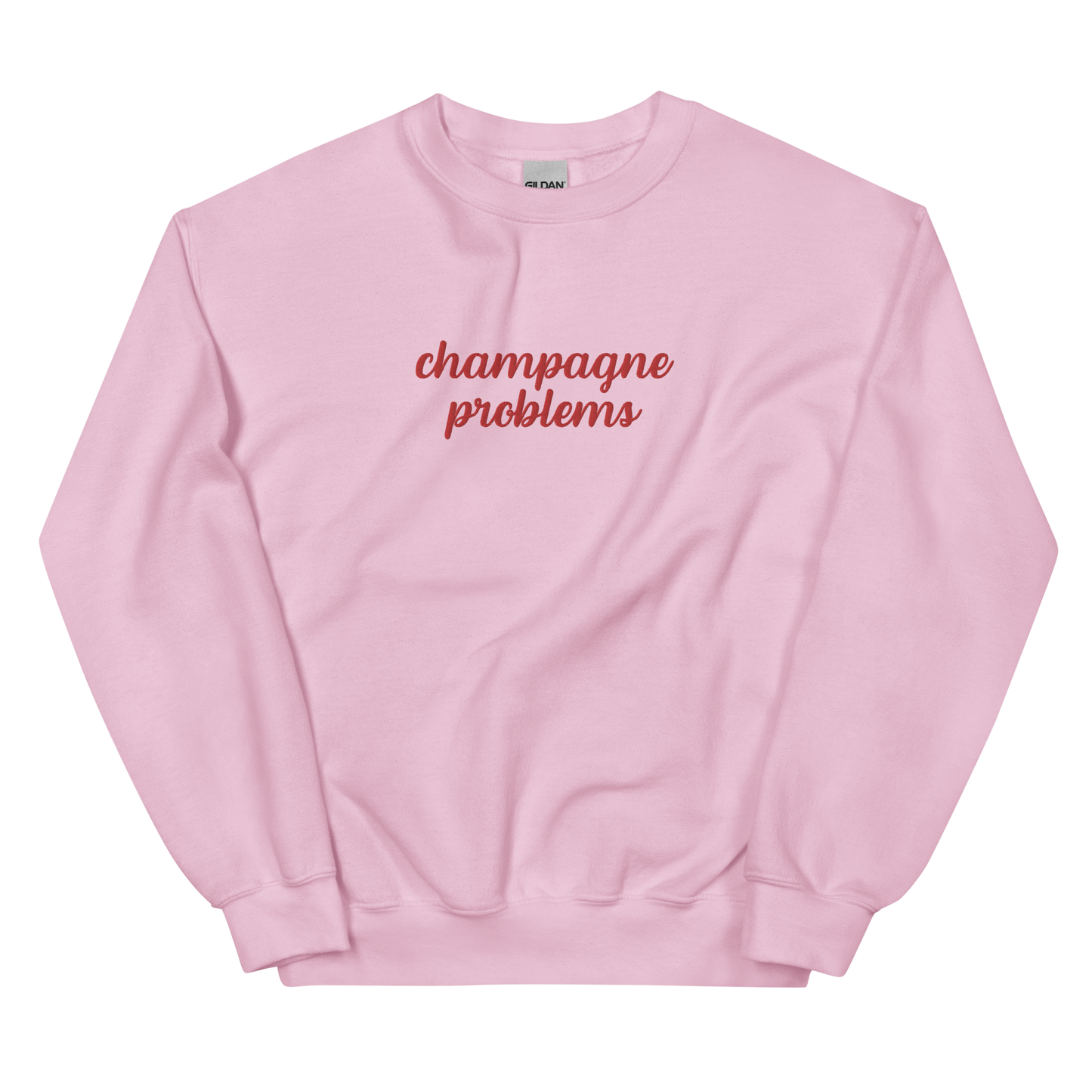 Champagne Problems Embroidered Sweatshirt