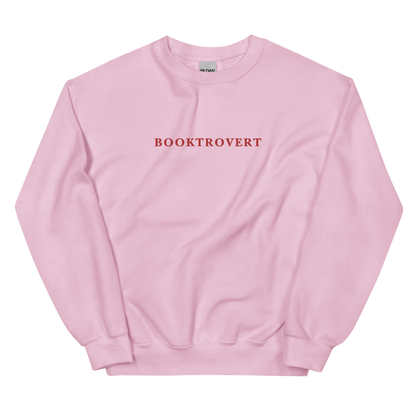 Booktrovert Embroidered Crewneck Sweatshirt