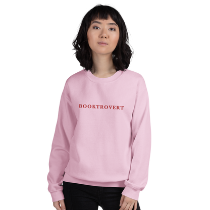 Booktrovert Embroidered Crewneck Sweatshirt