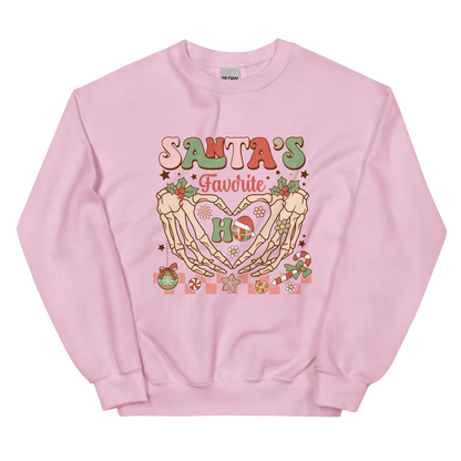 Santa's Favorite Ho Christmas Crewneck Sweatshirt