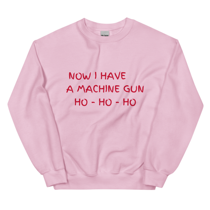 Now I Have a Machine Gun Die Hard Christmas Crewneck Sweatshirt