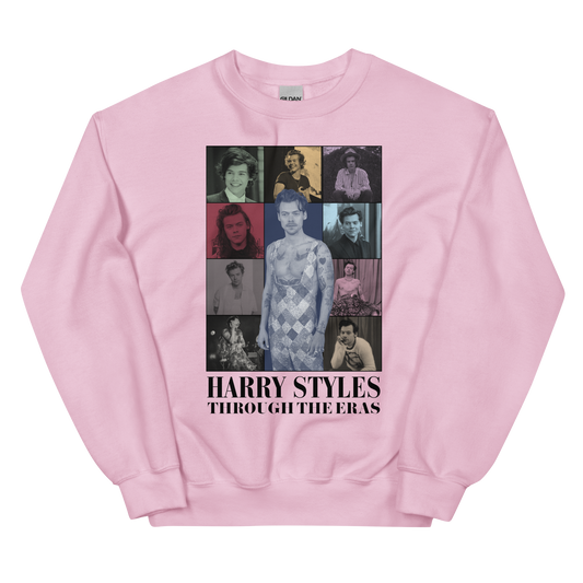 Harry styles pink crew neck sale