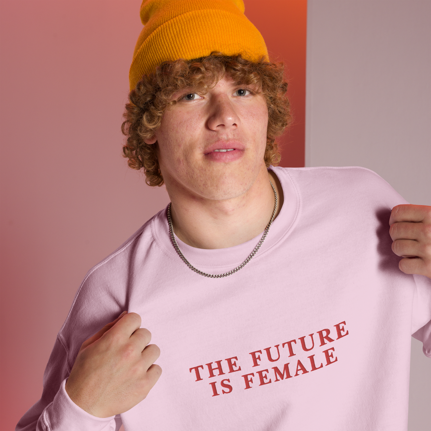 The Future Is Female Embroidered Crewneck Sweatshirt