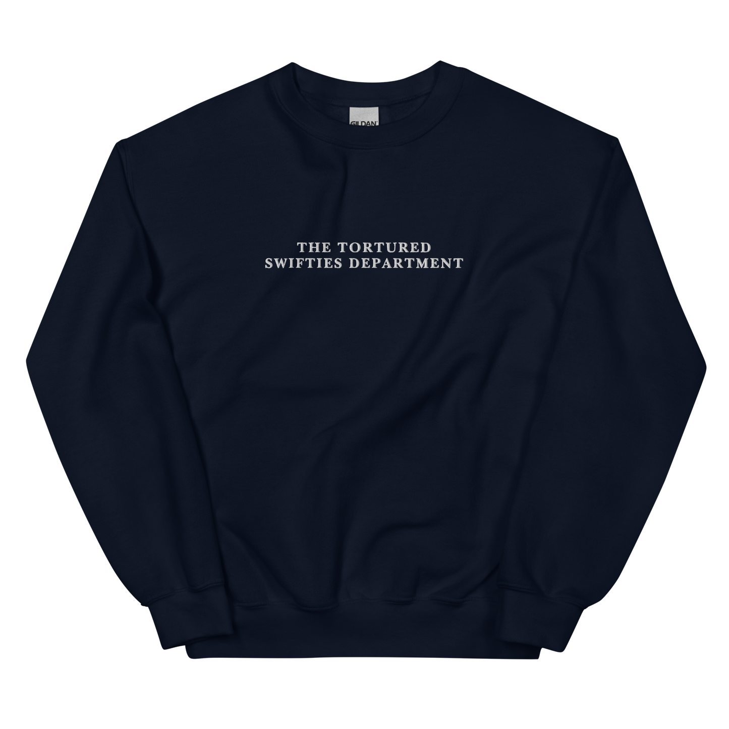 The Tortured Swifties Department Embroidered Crewneck Sweatshirt