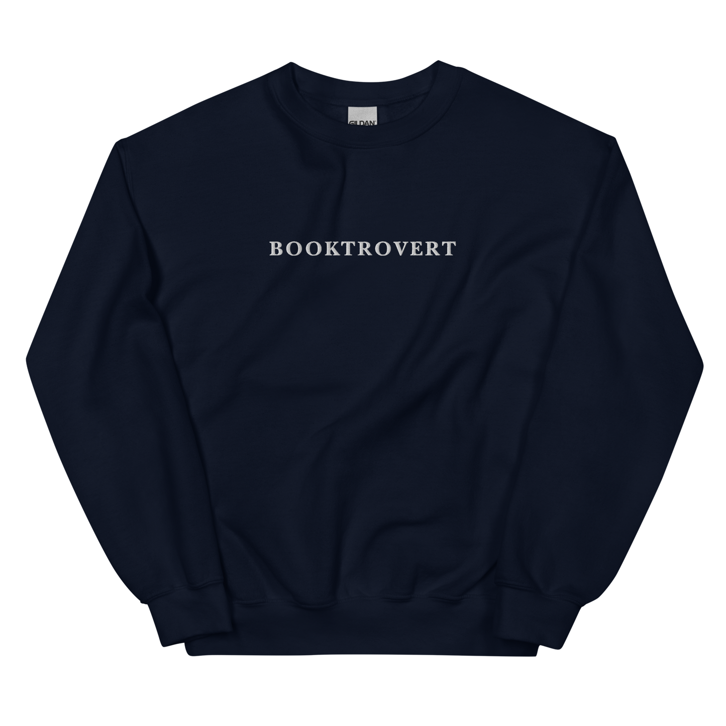 Booktrovert Embroidered Crewneck Sweatshirt