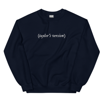 taylor's version Embroidered Crewneck Sweatshirt