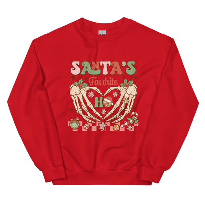 Santa's Favorite Ho Christmas Crewneck Sweatshirt