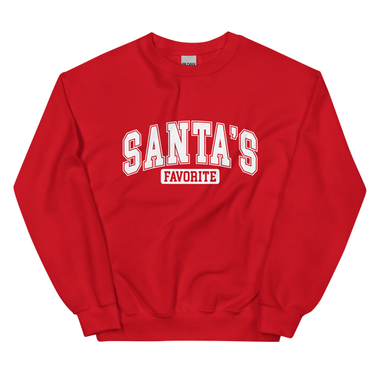 Santa's Favorite Christmas Crewneck Sweatshirt