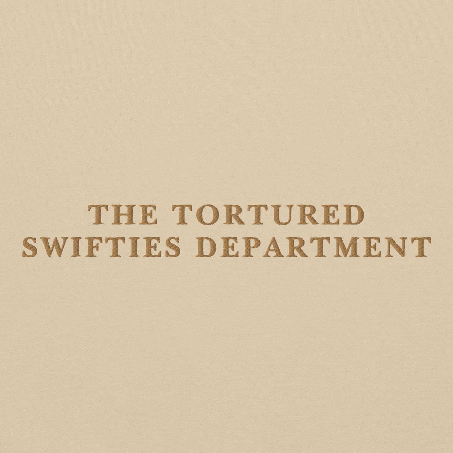 The Tortured Swifties Department Embroidered Crewneck Sweatshirt