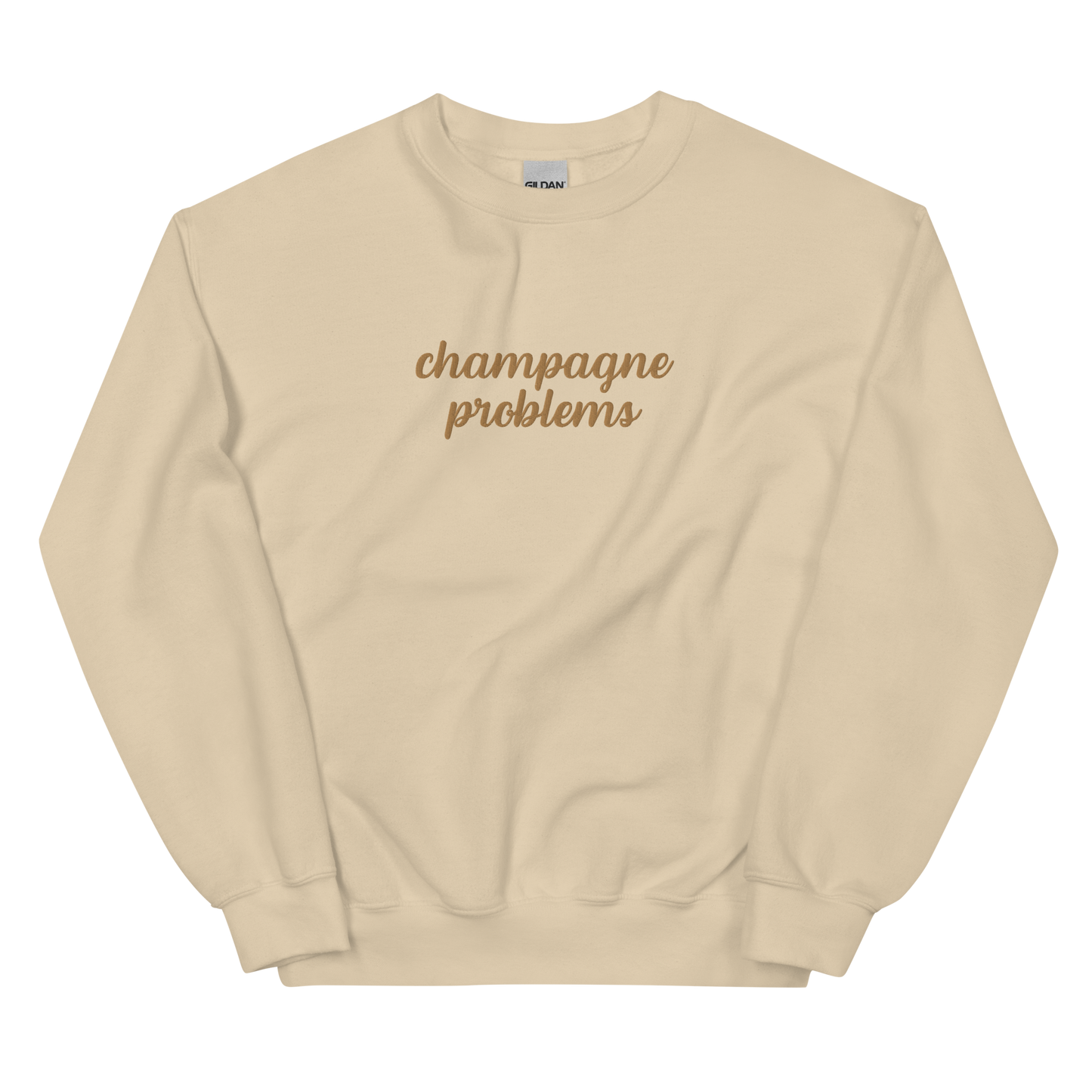 Champagne Problems Embroidered Sweatshirt