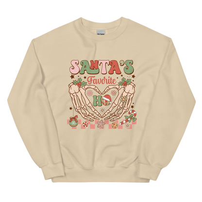 Santa's Favorite Ho Christmas Crewneck Sweatshirt