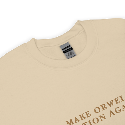 Make Orwell Fiction Again Embroidered Crewneck Sweatshirt