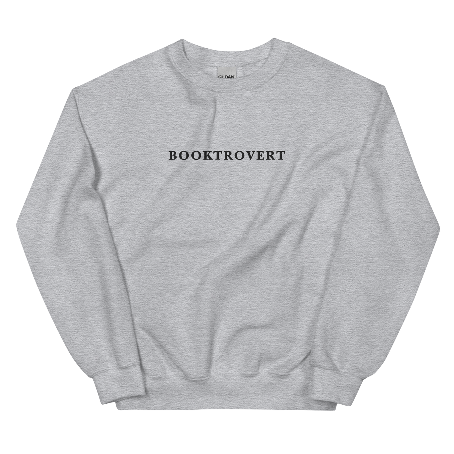 Booktrovert Embroidered Crewneck Sweatshirt