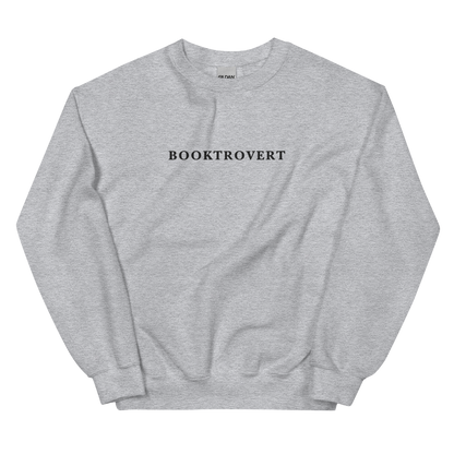 Booktrovert Embroidered Crewneck Sweatshirt