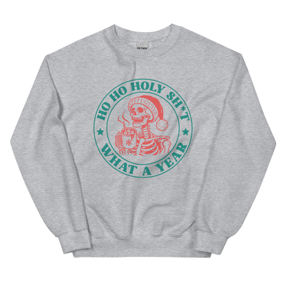 Ho Ho Holy Shit Christmas Crewneck Sweatshirt