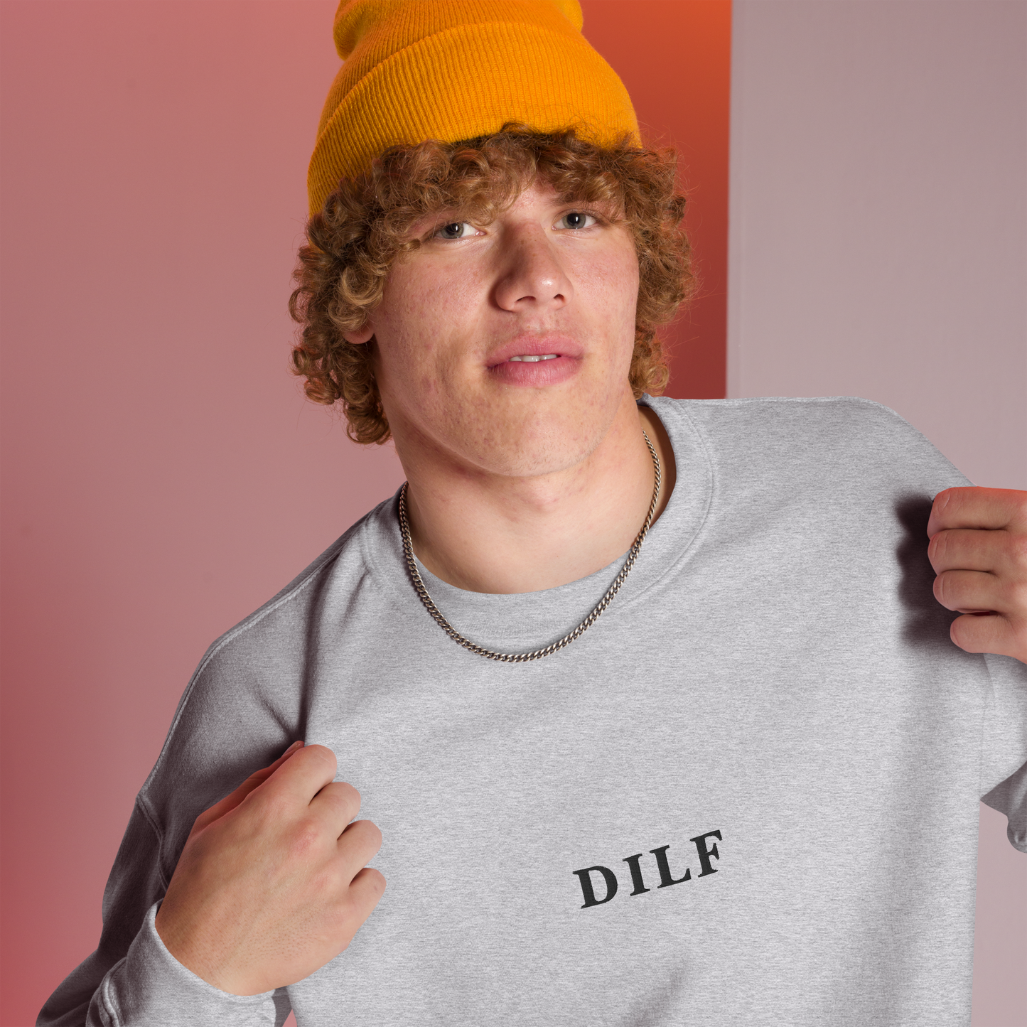 DILF Embroidered Crewneck Sweatshirt