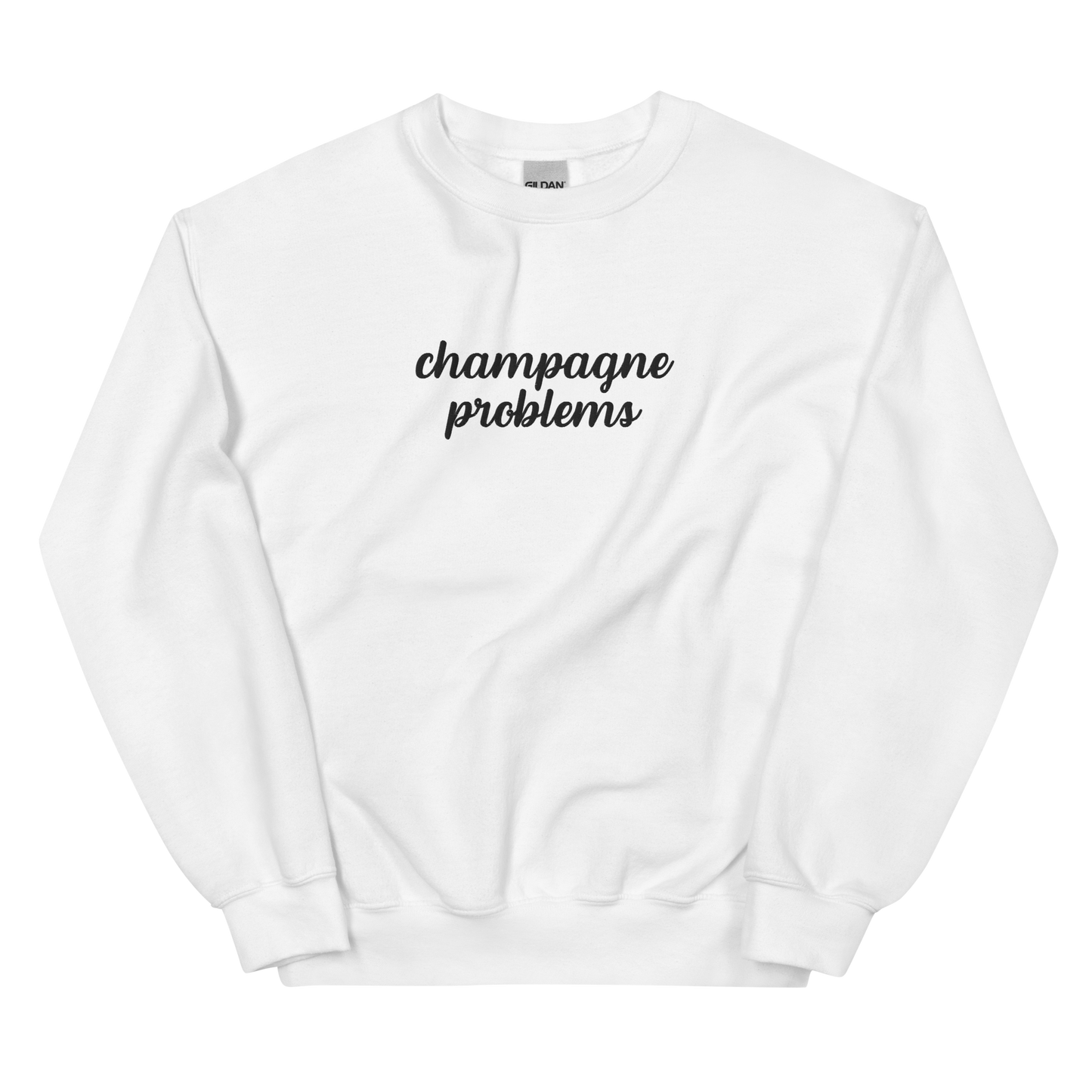 Champagne Problems Embroidered Sweatshirt