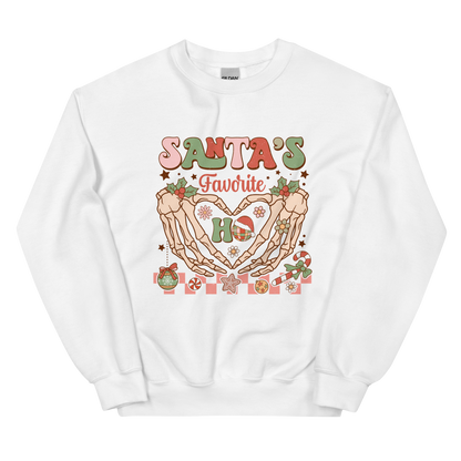 Santa's Favorite Ho Christmas Crewneck Sweatshirt