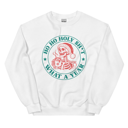 Ho Ho Holy Shit Christmas Crewneck Sweatshirt