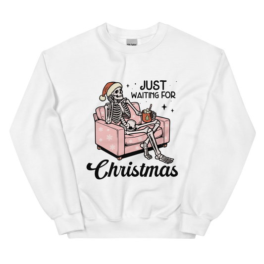 Just Waiting For Christmas Crewneck Sweatshirt