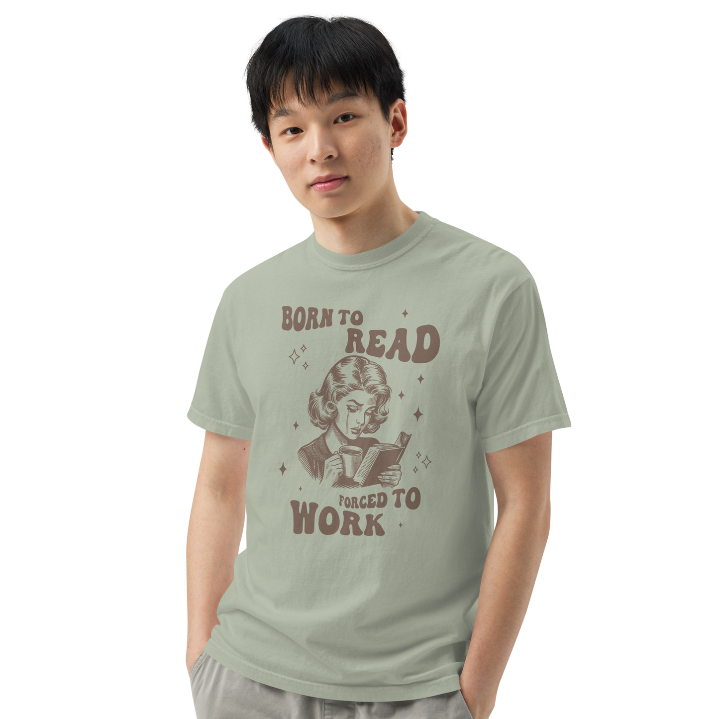 Born to Read, Forced to Work Premium T-Shirt