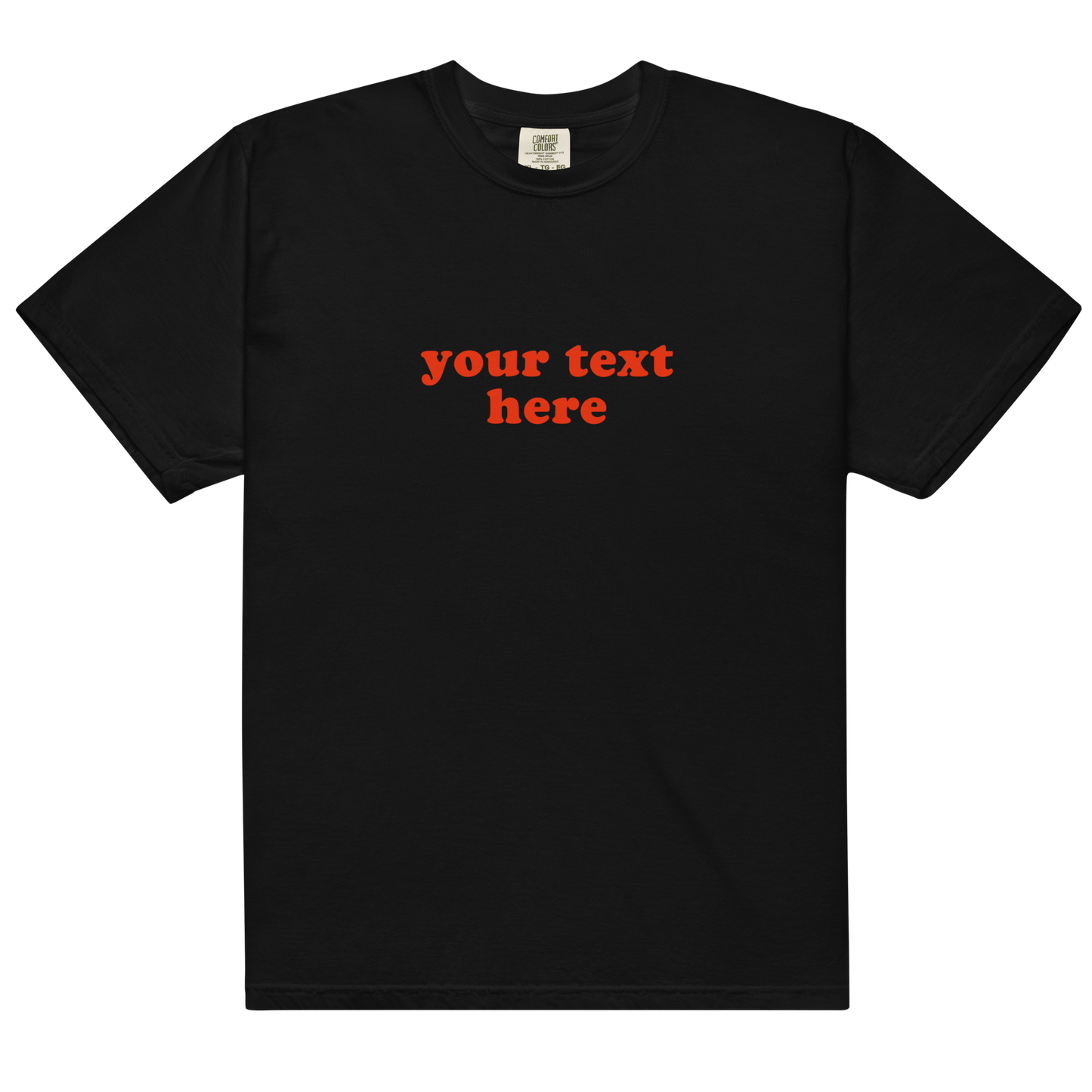 CUSTOM Red Text Premium T-Shirt