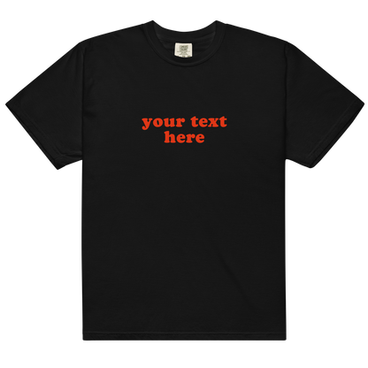 CUSTOM Red Text Premium T-Shirt