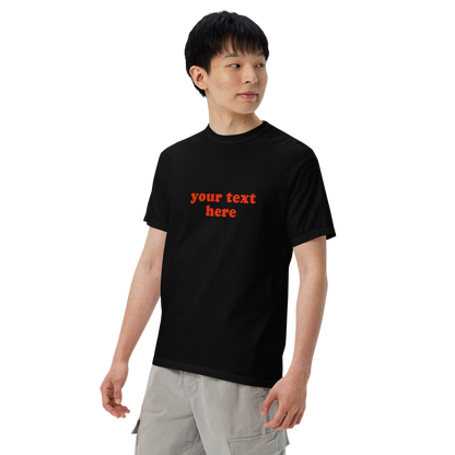 CUSTOM Red Text Premium T-Shirt