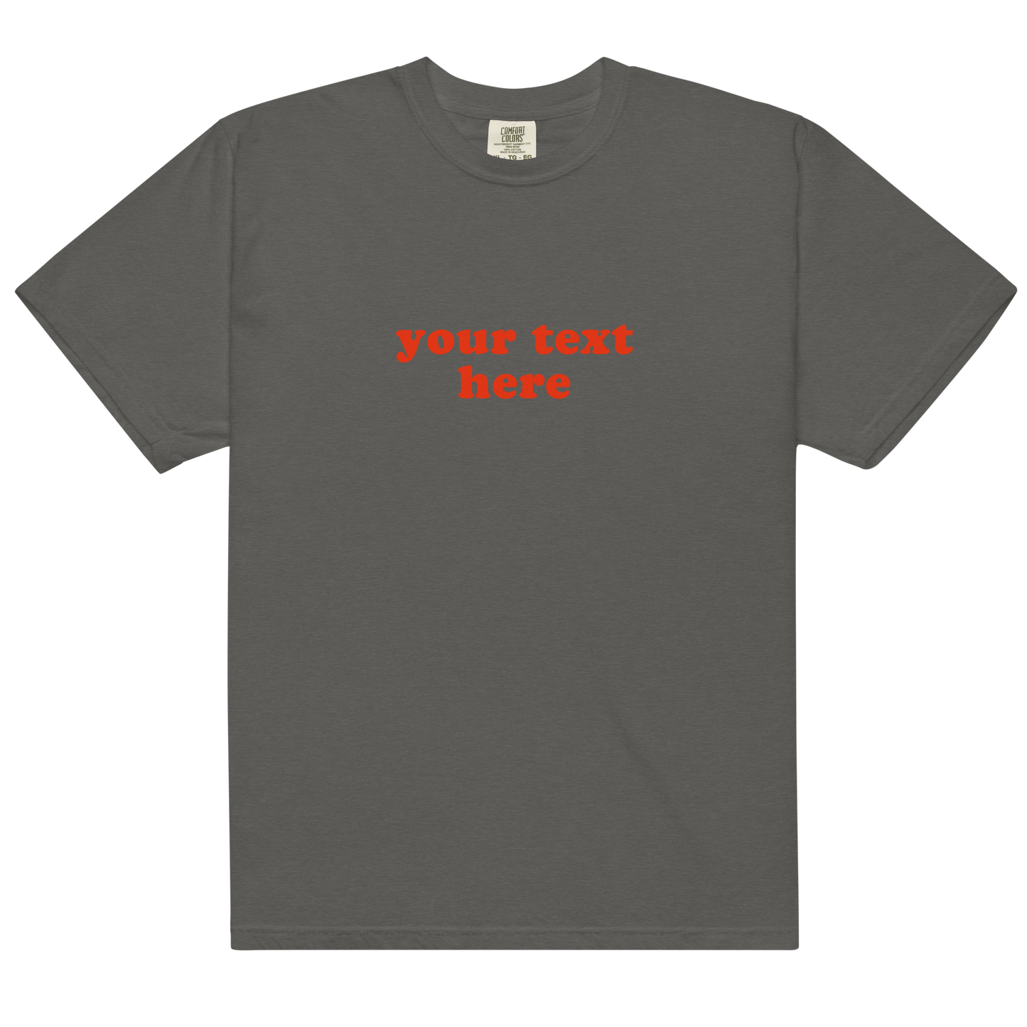 CUSTOM Red Text Premium T-Shirt