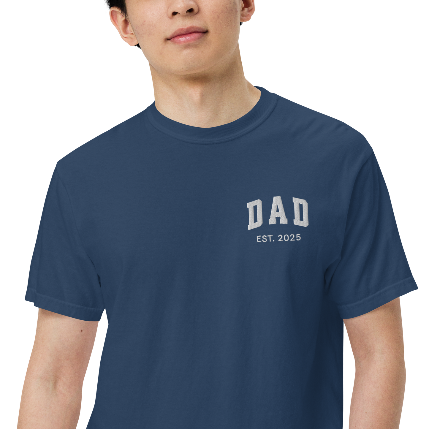 CUSTOM YEAR Dad Embroidered Premium T-Shirt