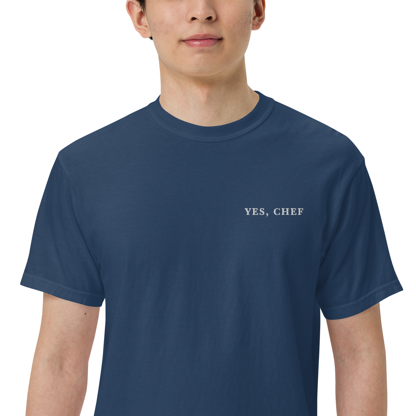 Yes Chef The Bear Embroidered Premium T-Shirt