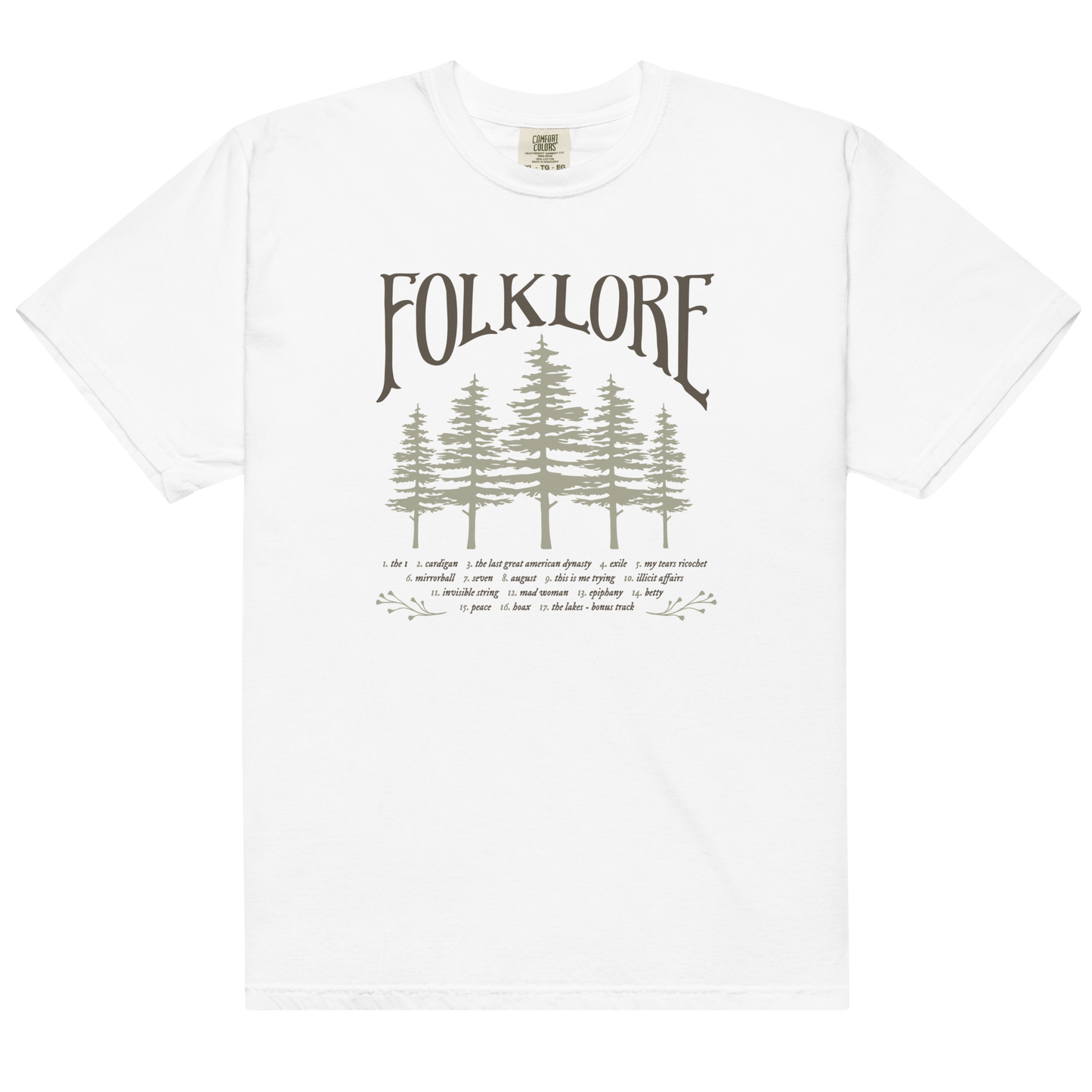 folklore Album Tracklist Premium T-Shirt