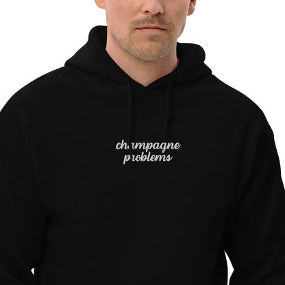 Champagne Problems Embroidered Hoodie