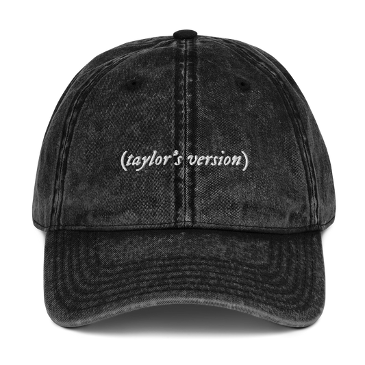 taylor's version Embroidered Vintage Cap