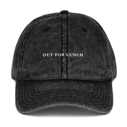 Out For Lunch Embroidered Vintage Cap