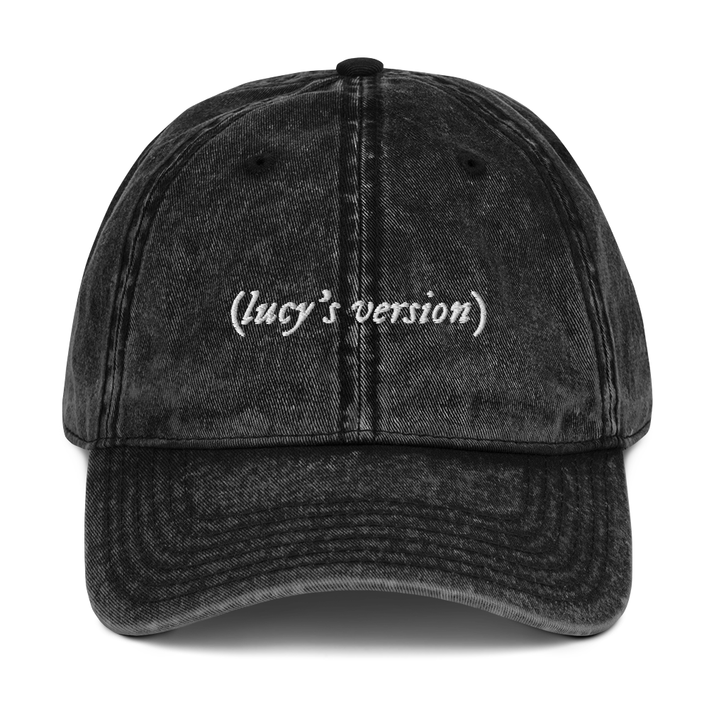 your name's version Taylor Embroidered Vintage Cap