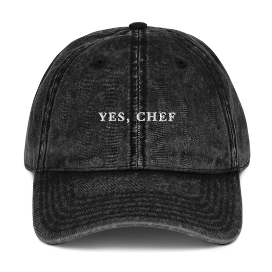 Yes, Chef The Bear Embroidered Vintage Cap