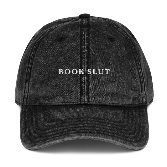 Book Slut Embroidered Vintage Cap