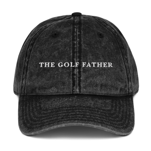 The Golf Father Embroidered Vintage Cap