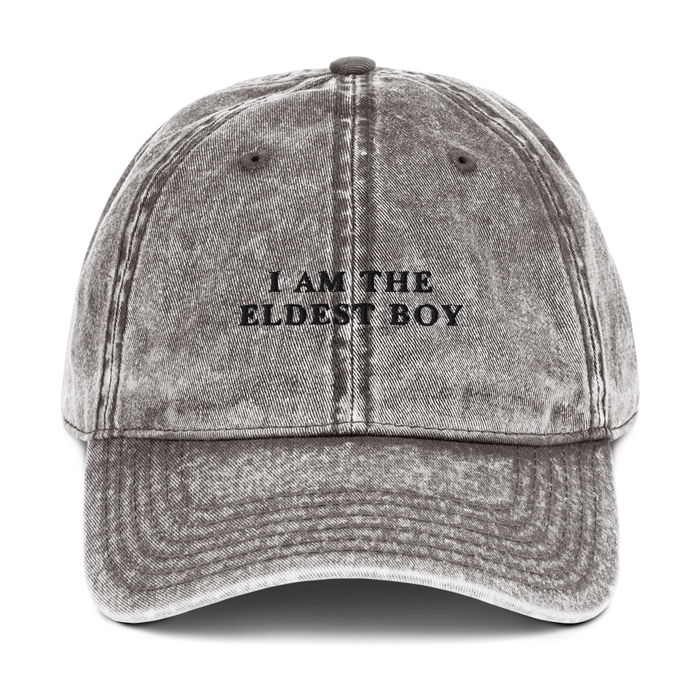 I Am The Eldest Boy Succession Embroidered Vintage Cap