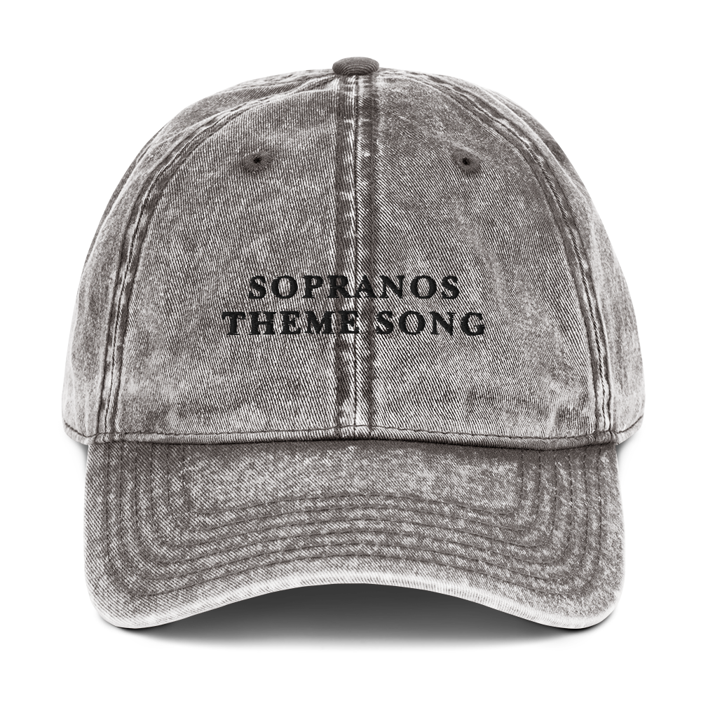 Sopranos Theme Song Embroidered Vintage Cap